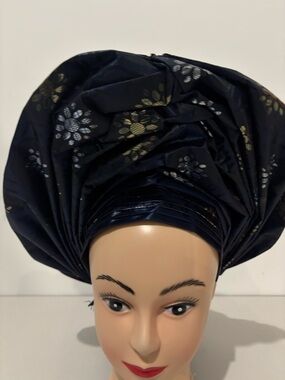 African sego auto gele headwrap headwear headdress head turban hat